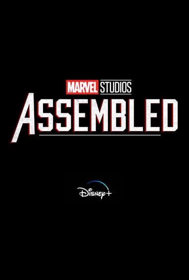 Marvel Studios Assembled Disney Plus TV Show Season 1 Logo on Black