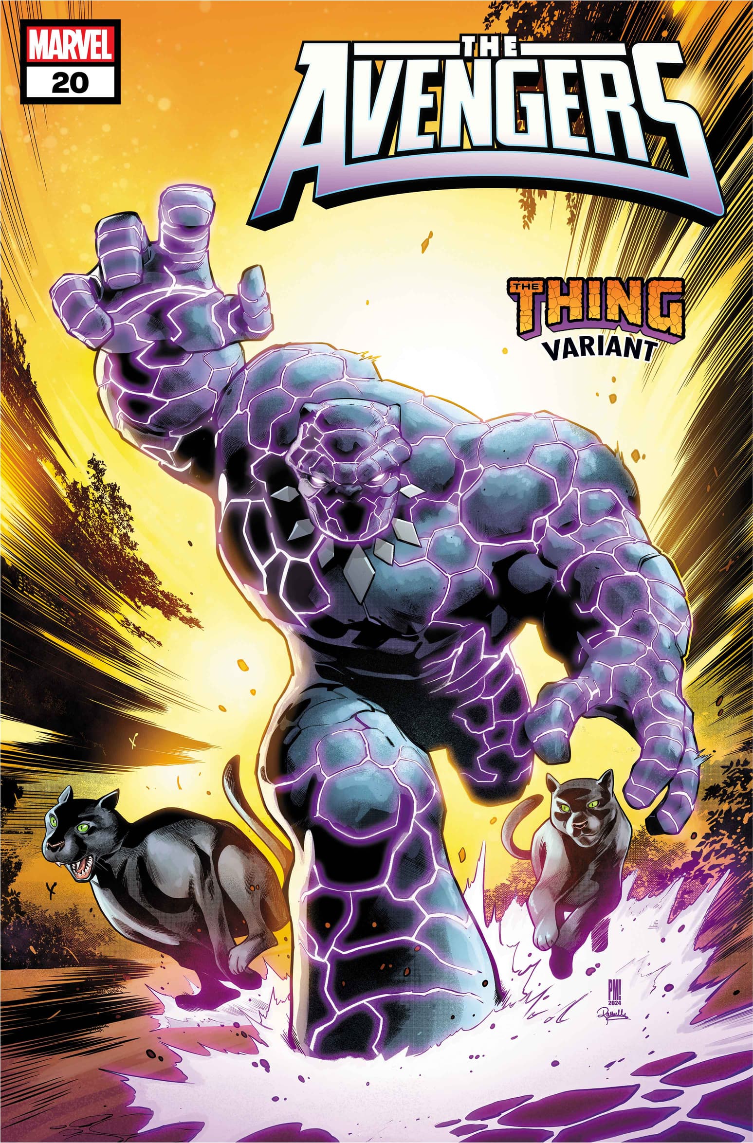 AVENGERS #20 The Thing! Variant Cover by PACO MEDINA