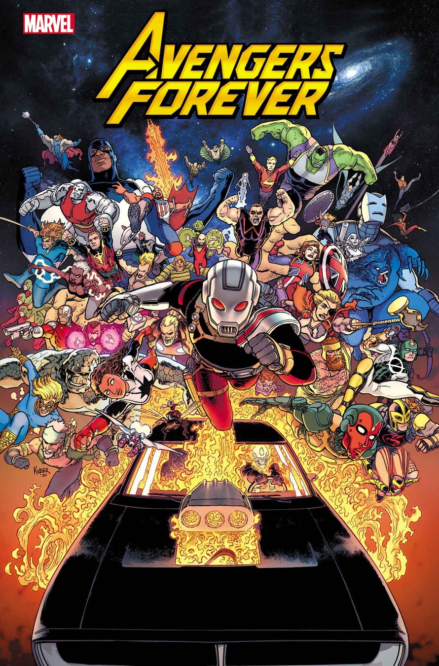 AVENGERS FOREVER #1 cover by Aaron Kuder