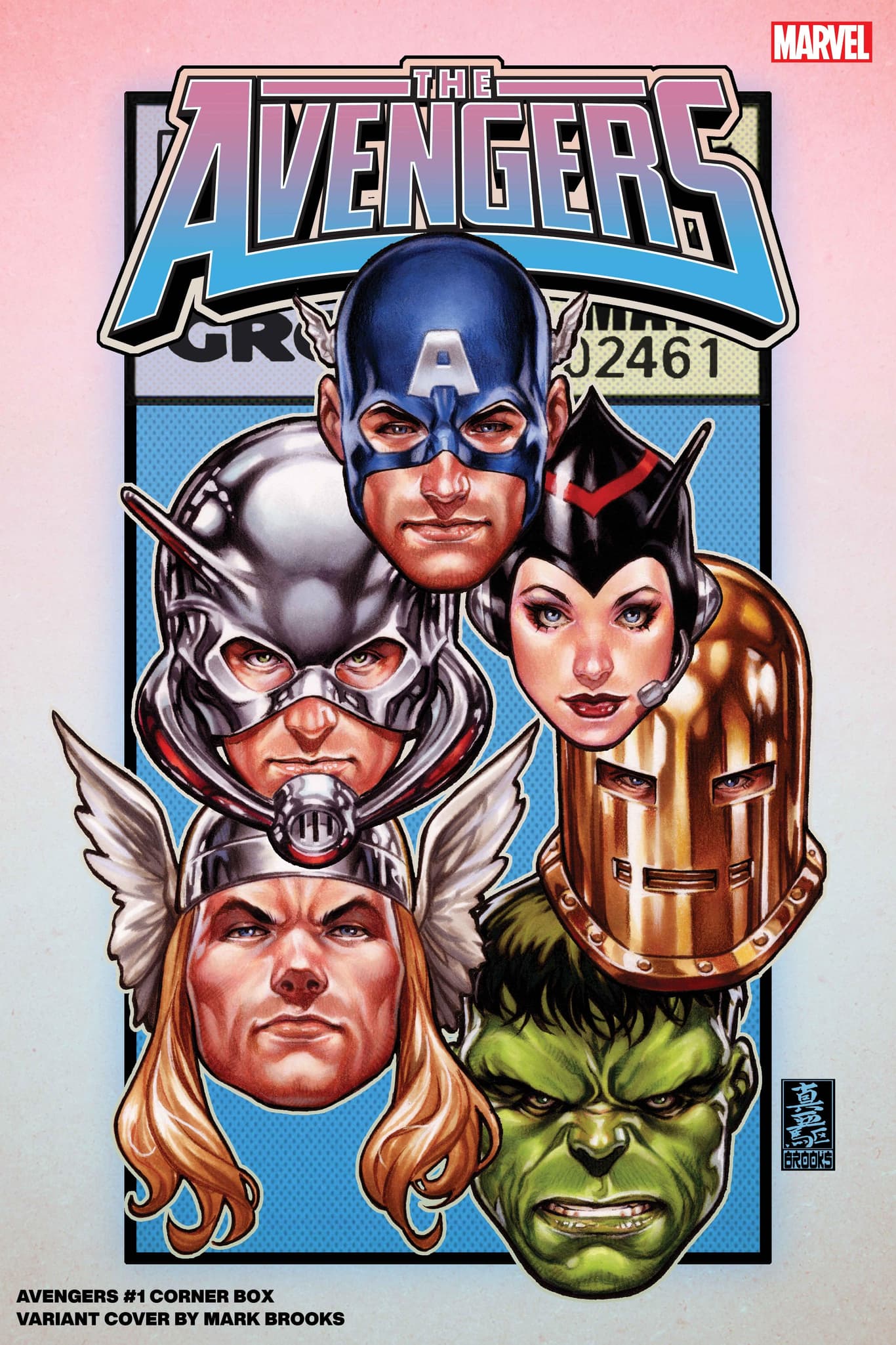 AVENGERS #1 Mark Brooks Corner Box Variant Cover