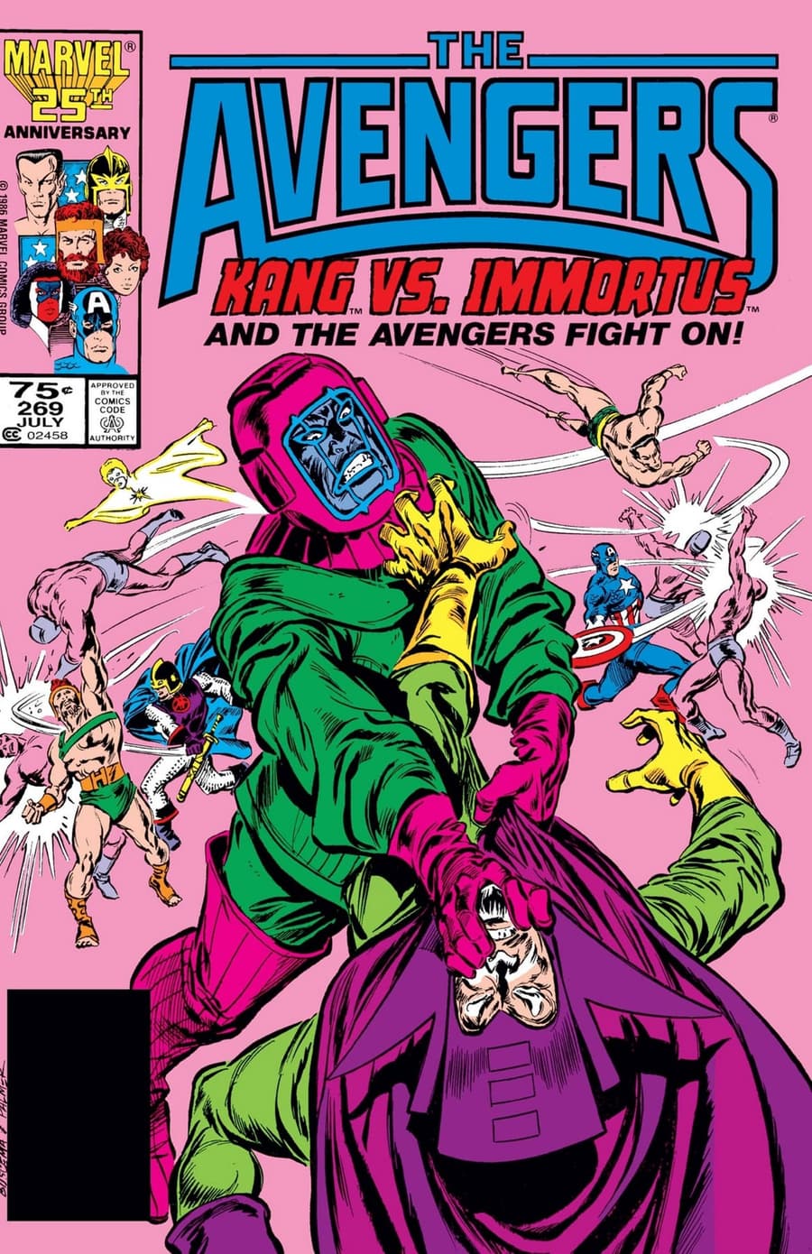 AVENGERS (1963) #269 cover by John Buscema and Tom Palmer