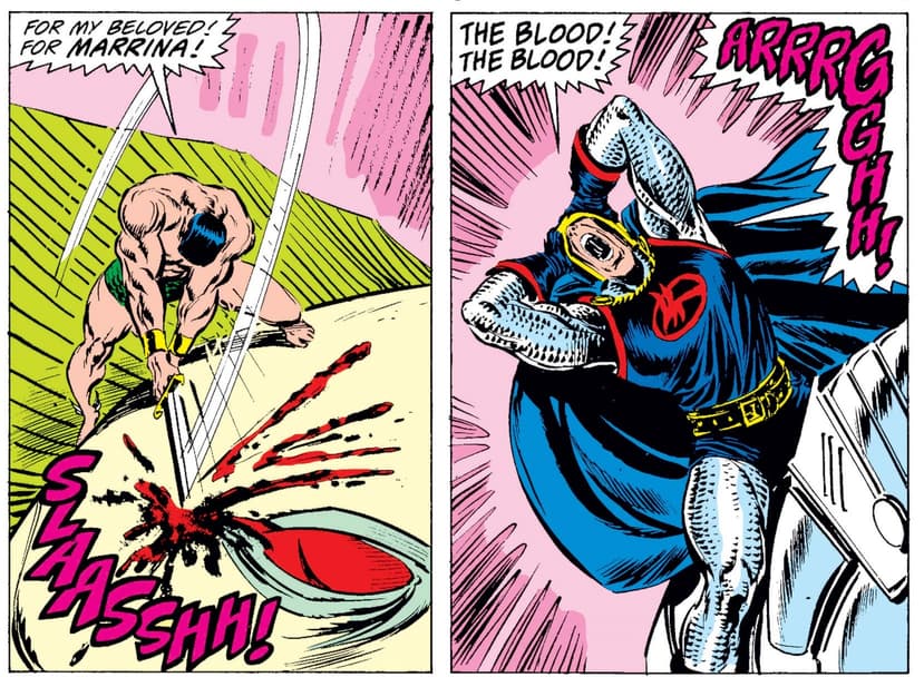 Black Knight falls under a curse in AVENGERS (1963) #293.
