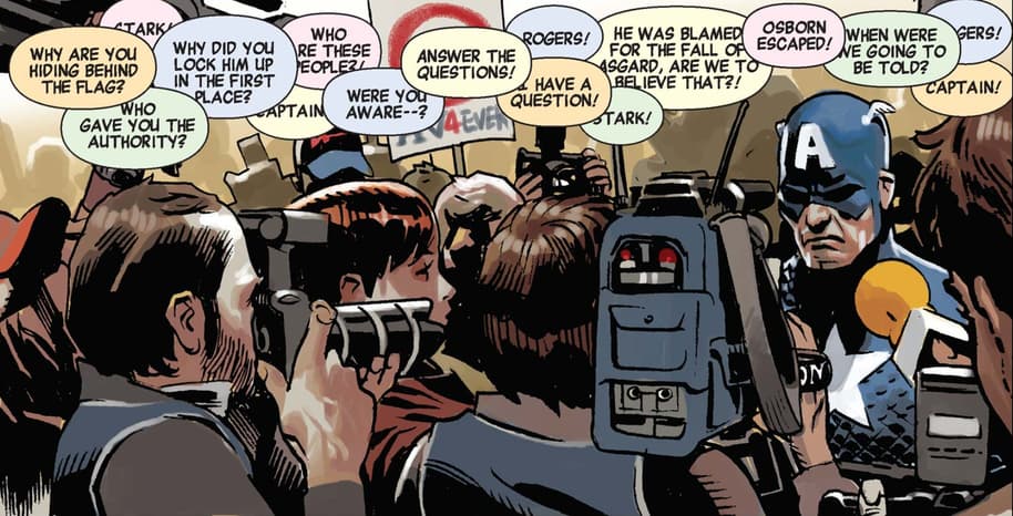 AVENGERS (2010) #20 panel by Brian Michael Bendis, Daniel Acuña, and Cory Petit