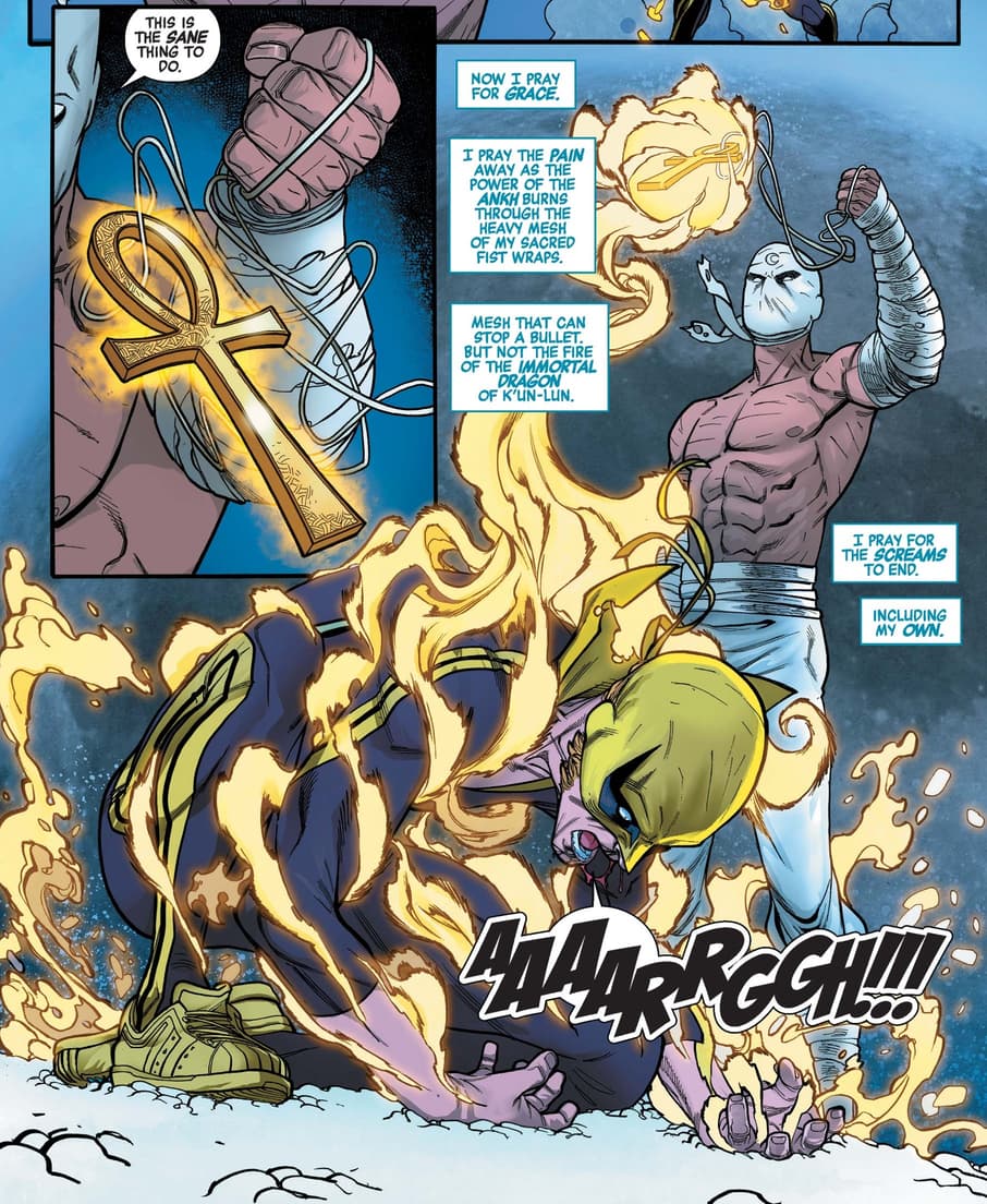 Moon Knight versus Iron Fist!