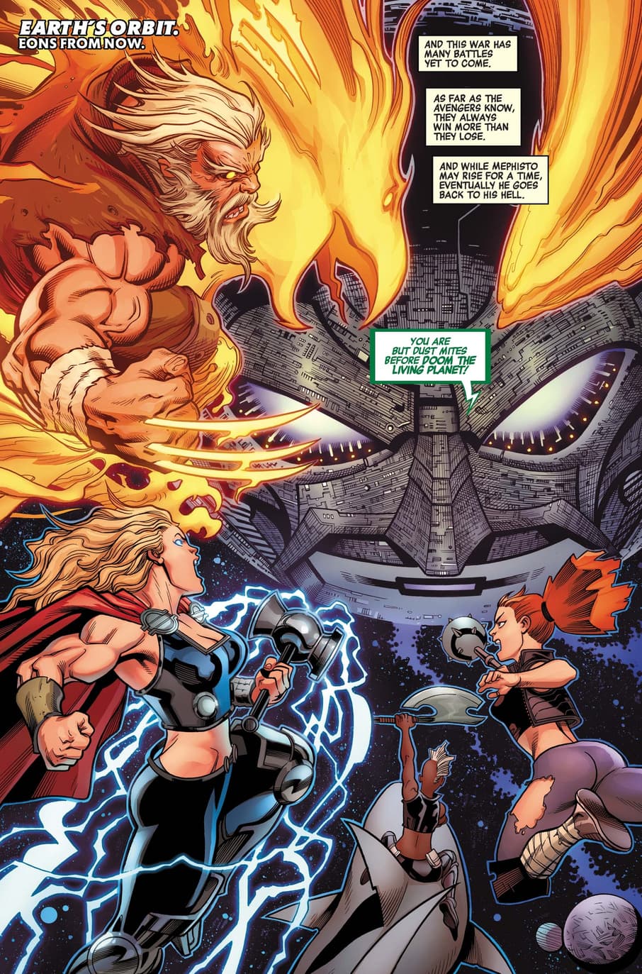 The ancient Phoenix Force in AVENGERS #38.