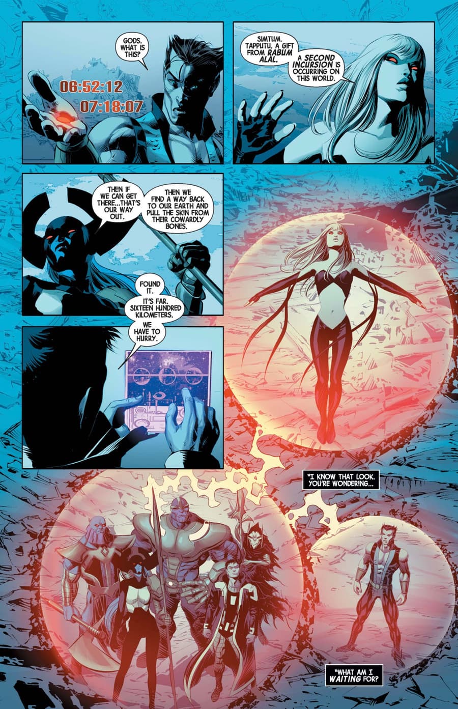 AVENGERS (2021) #41 page by Jonathan Hickman and Mike Deodato