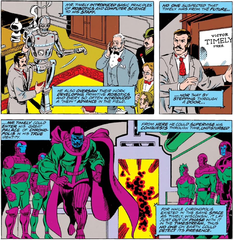 Chronopolis remains hidden in AVENGERS ANNUAL (1967) #21.