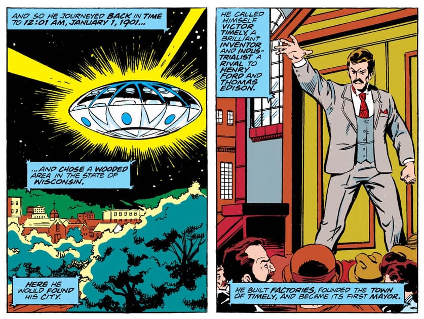 Victor Timely appears to the past in AVENGERS ANNUAL (1967) #21,