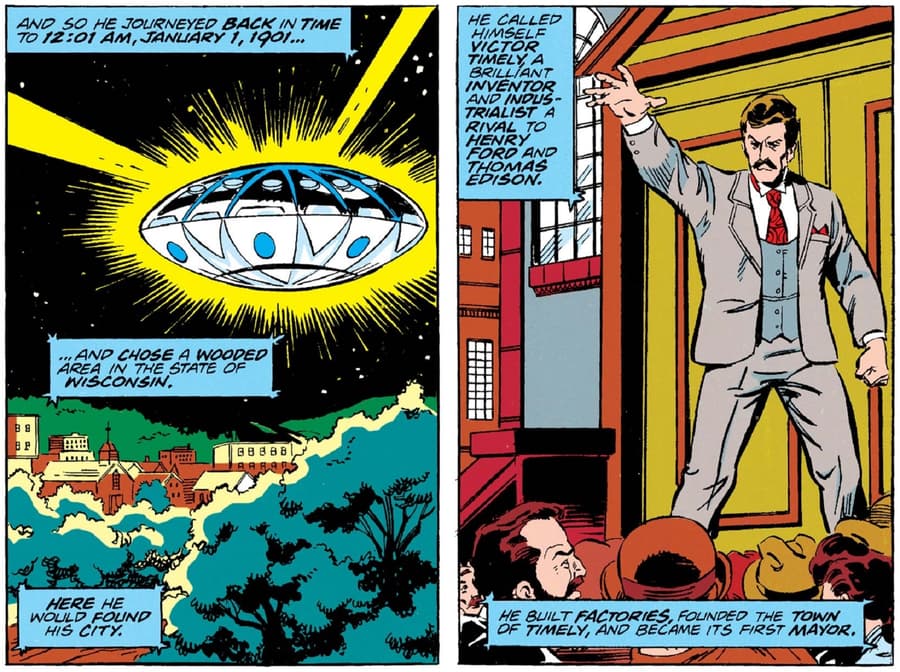 Meet Victor Timely in AVENGERS ANNUAL (1967) #21.
