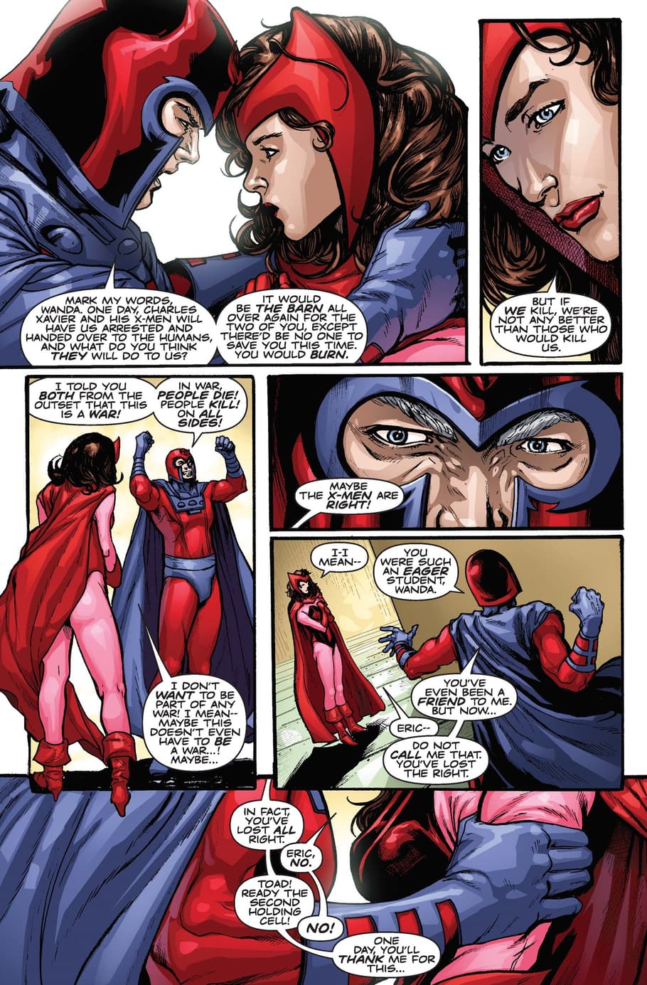 Wanda attempts to leave the Brotherhood but faces imprisonment from Magneto.