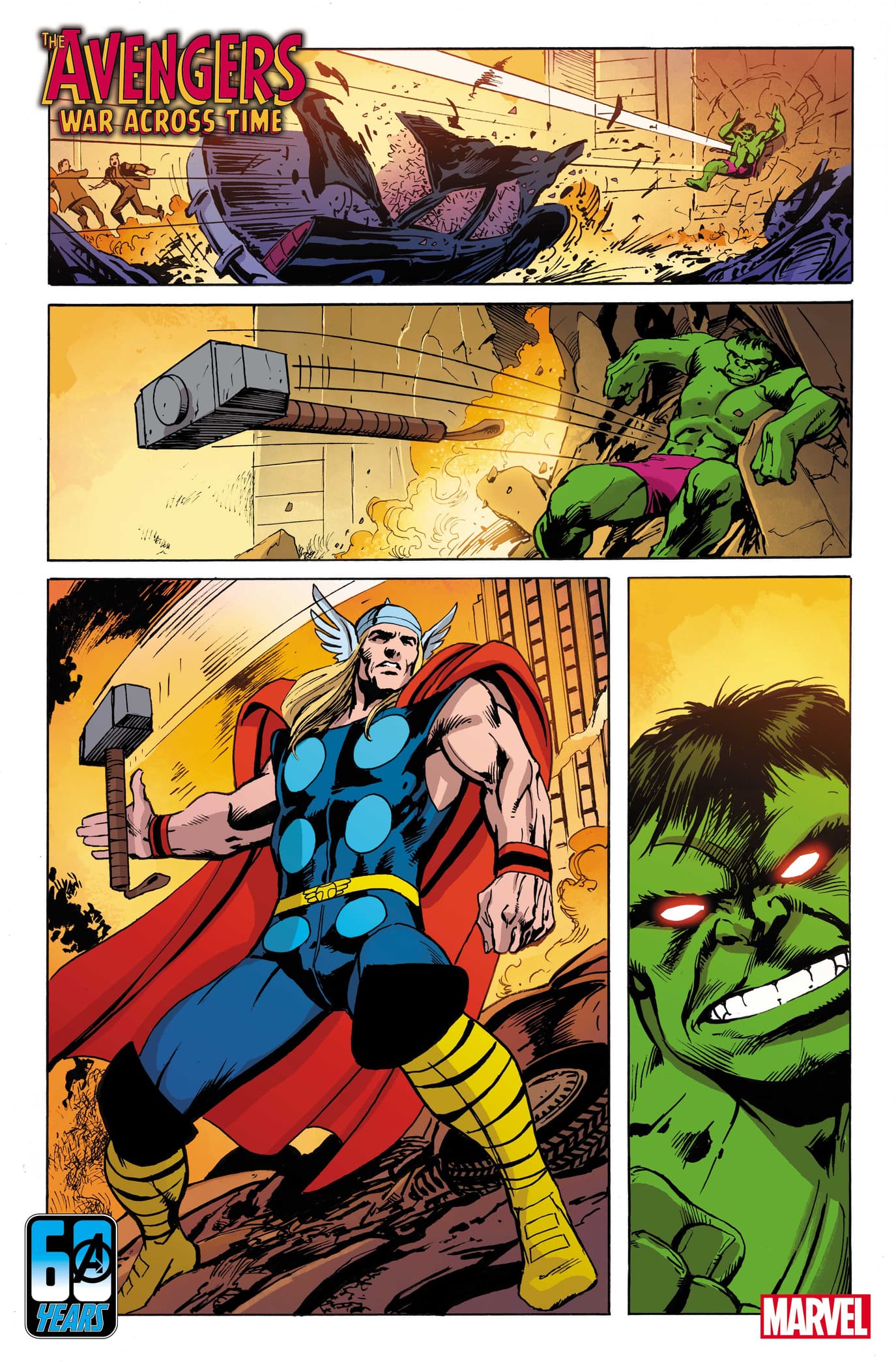 AVENGERS: WAR ACROSS TIME #1 interior artwork by Alan Davis