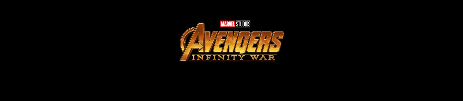 Avengers: Infinity War Movie Logo On Black