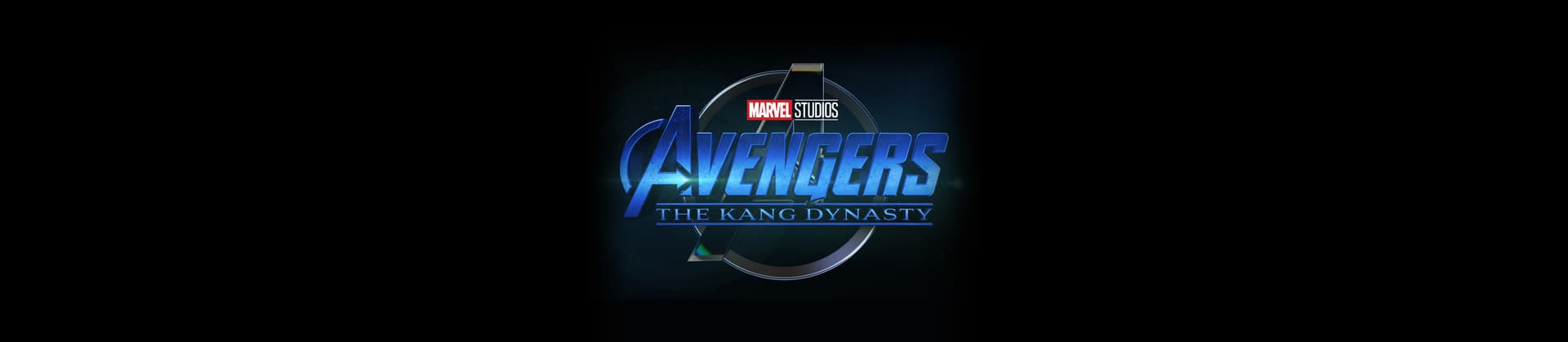 Marvel Studios' Avengers: The Kang Dynasty Movie Logo on Black
