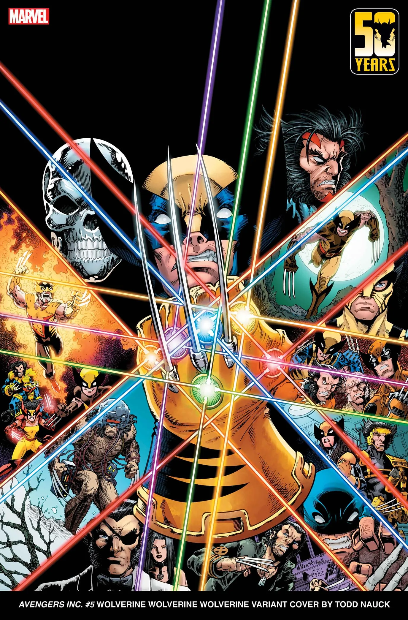 AVENGERS INC. #5 Wolverine Wolverine Wolverine Variant by Todd Nauck​​​​​​​