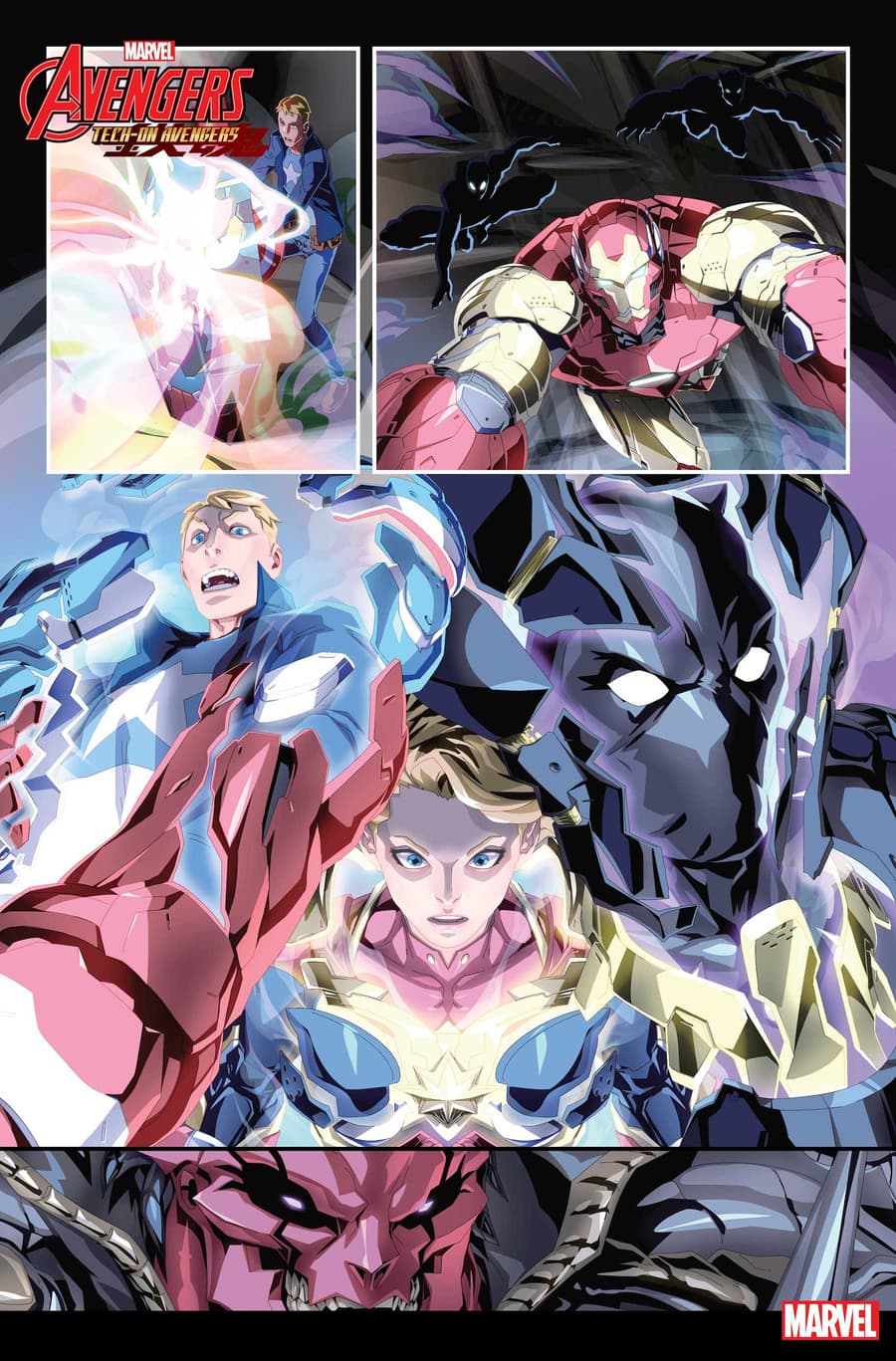 AVENGERS: TECH-ON #1 preview art by Chamba