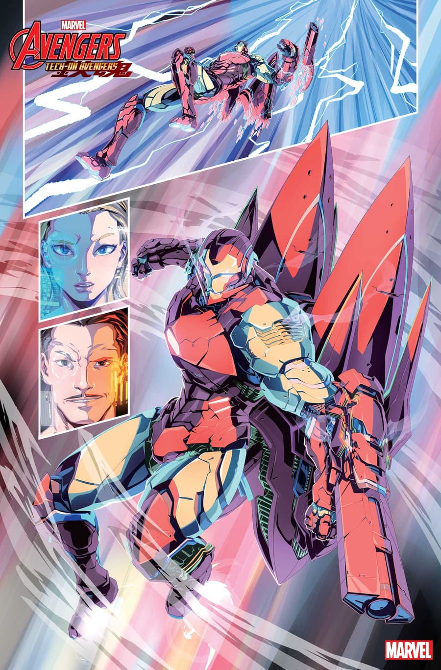 AVENGERS: TECH-ON #1 preview art by Chamba