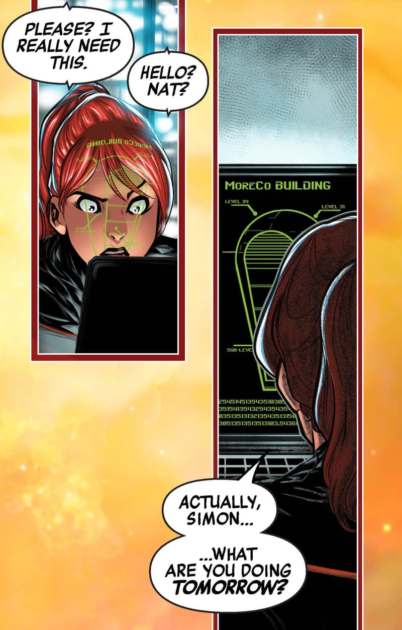 Preview panels from AVENGERS UNLIMITED INFINITY COMIC #55.