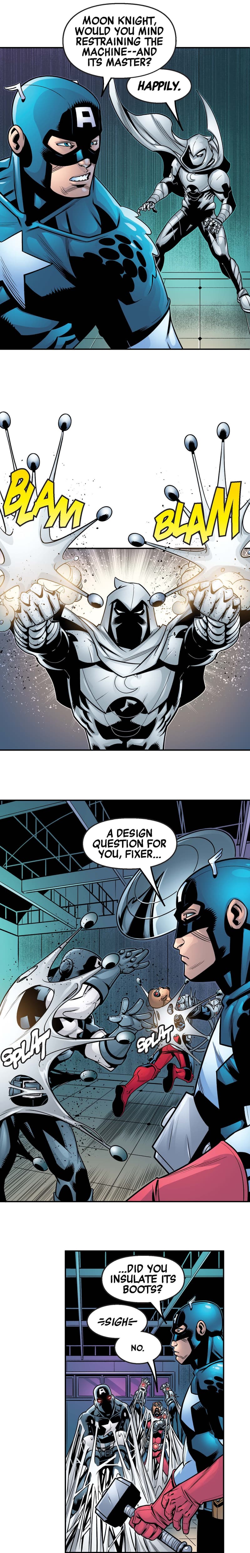 Preview panels from AVENGERS UNLIMITED INFINITY COMIC #65.