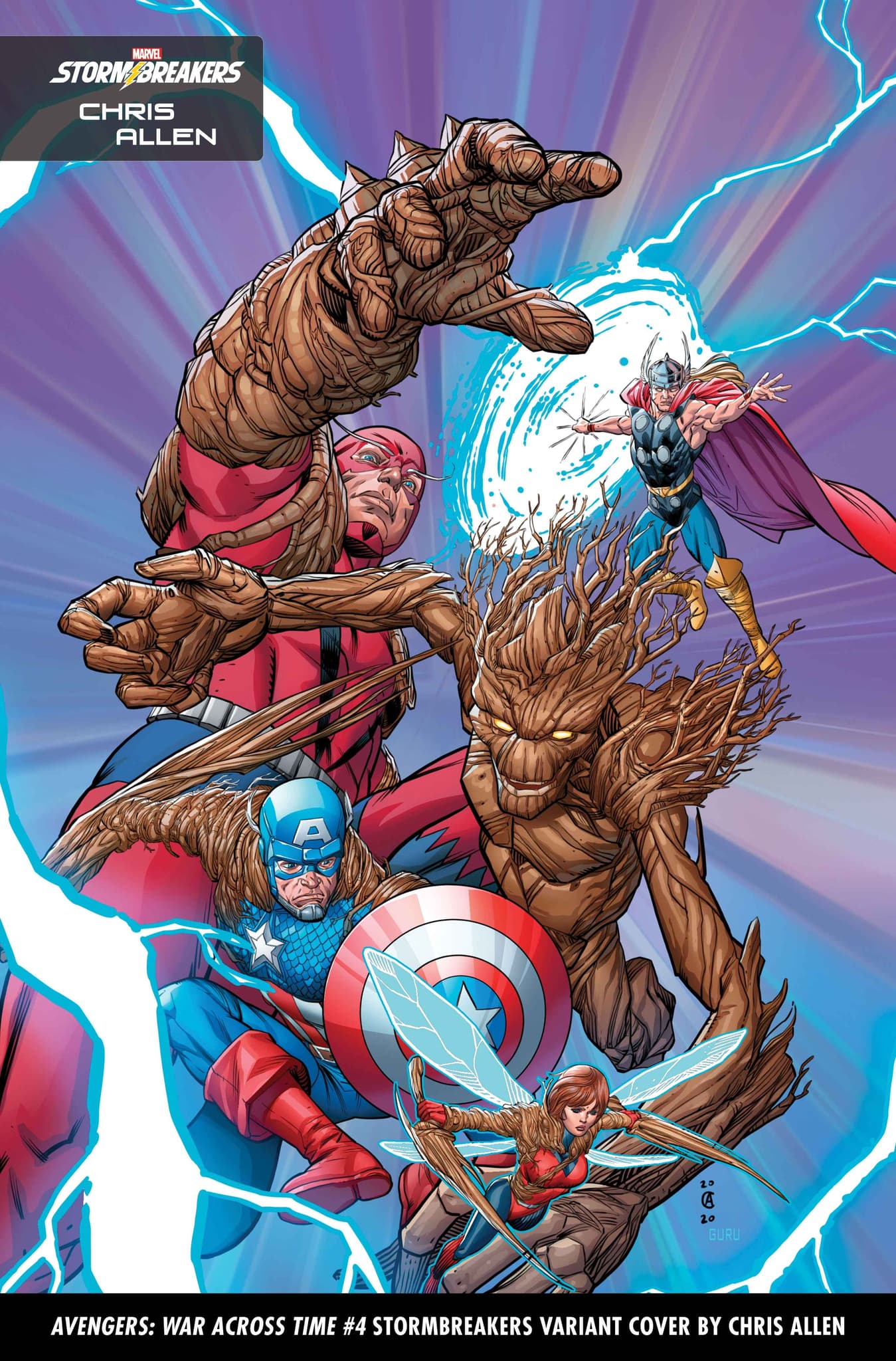 AVENGERS: WAR ACROSS TIME #4 Stormbreakers Variant Cover by Chris Allen