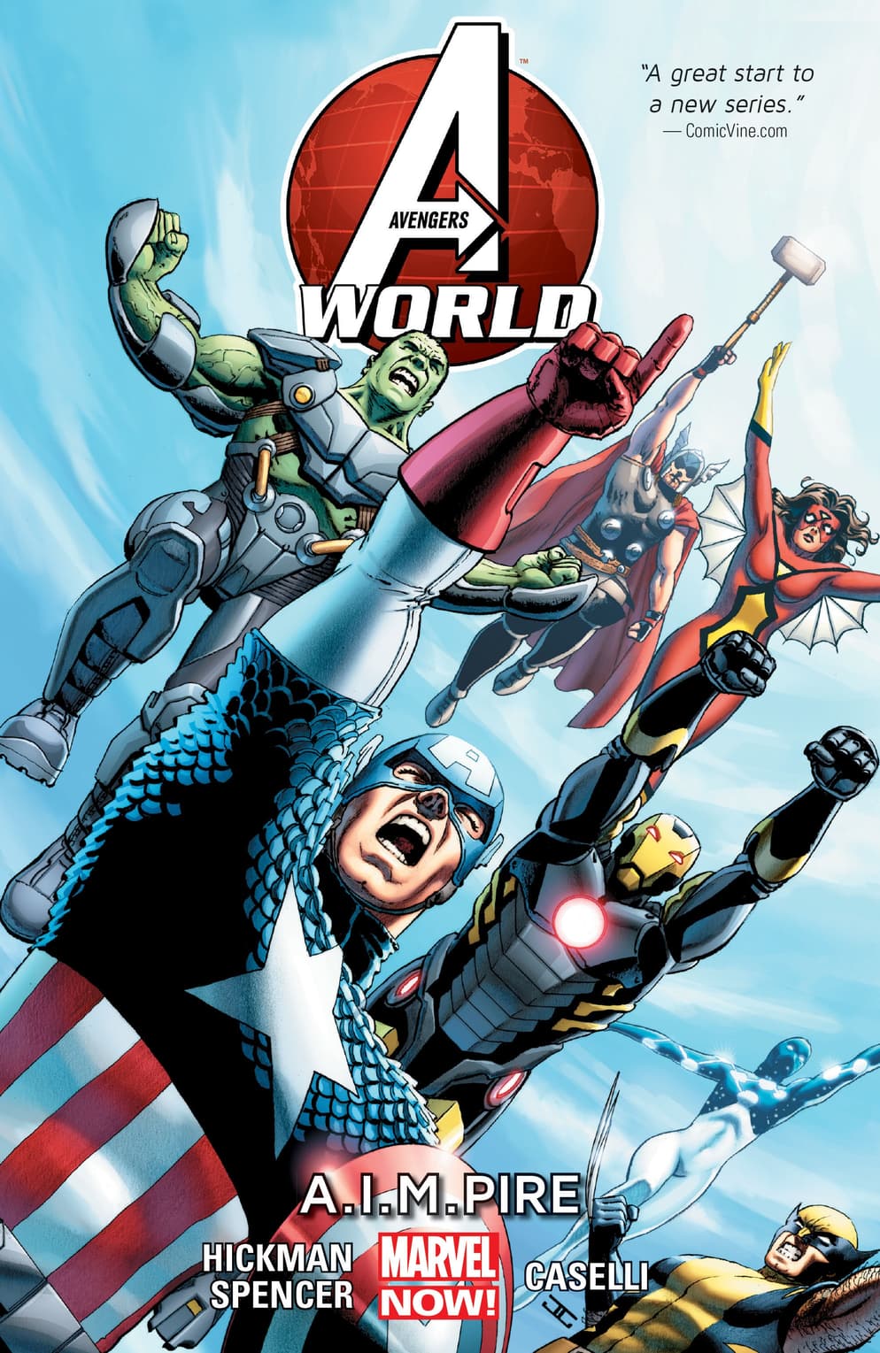 Cover to AVENGERS WORLD VOL. 1: A.I.M.PIRE.