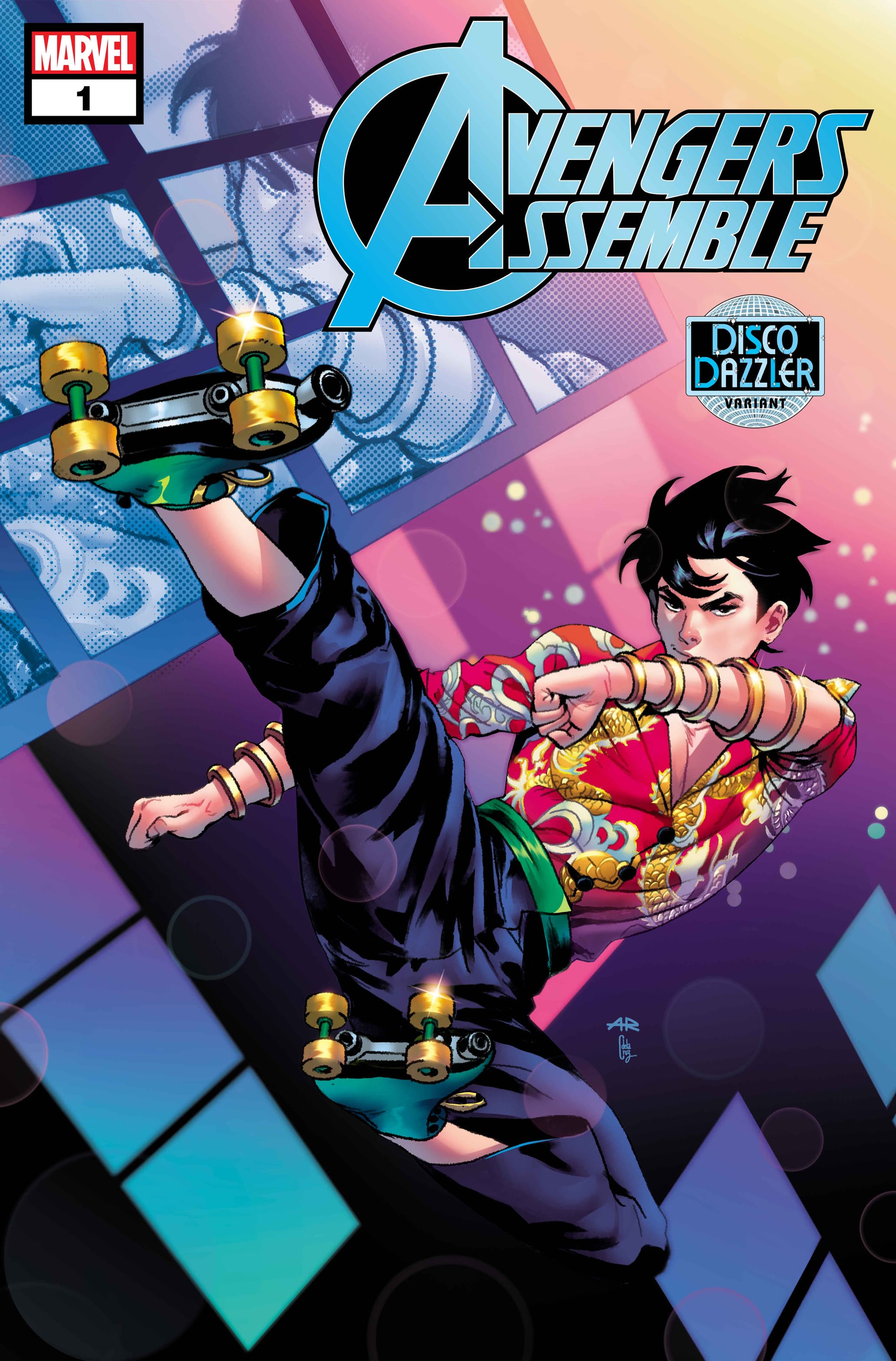 AVENGERS ASSEMBLE #1 Disco Dazzler Variant Cover by Anand Ramcheron