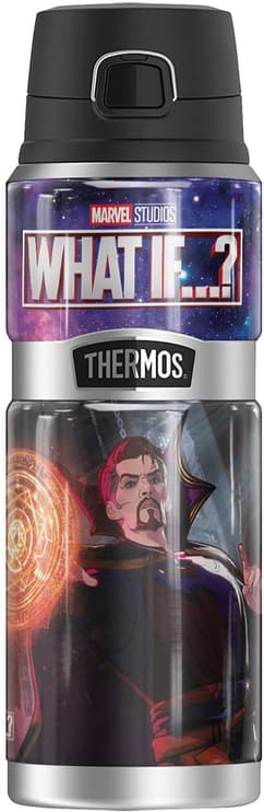 Doctor Strange Supreme Stainless Steel Drink Bottle, Vacuum insulated & Double Wall, 24oz / shop it < ahref=https://www.amazon.com/Strange-THERMOS-STAINLESS-Stainless-insulated/dp/B09BZX8BJ7>here</a>