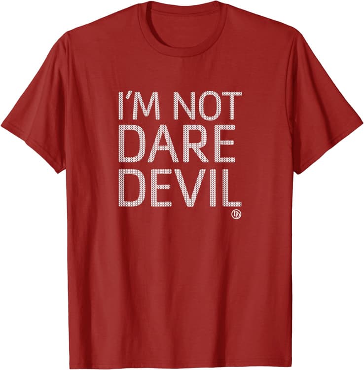 Shop it <a href=https://www.amazon.com/Marvel-Holiday-Daredevil-Sweater-T-Shirt/dp/B08QYHKDXH>here</a>