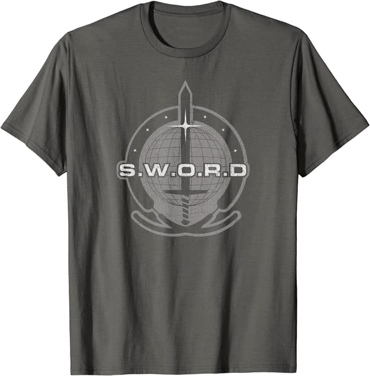 <a href="https://www.amazon.com/Marvel-WandaVision-S-W-O-R-D-Emblem-T-Shirt/dp/B08WJRSFJF">S.W.O.R.D Emblem T-Shirt</a>/ Amazon