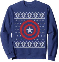 Buy it <a href=https://www.amazon.com/Marvel-Captain-America-Holiday-Sweatshirt/dp/B08M5D5T18>here</a>
