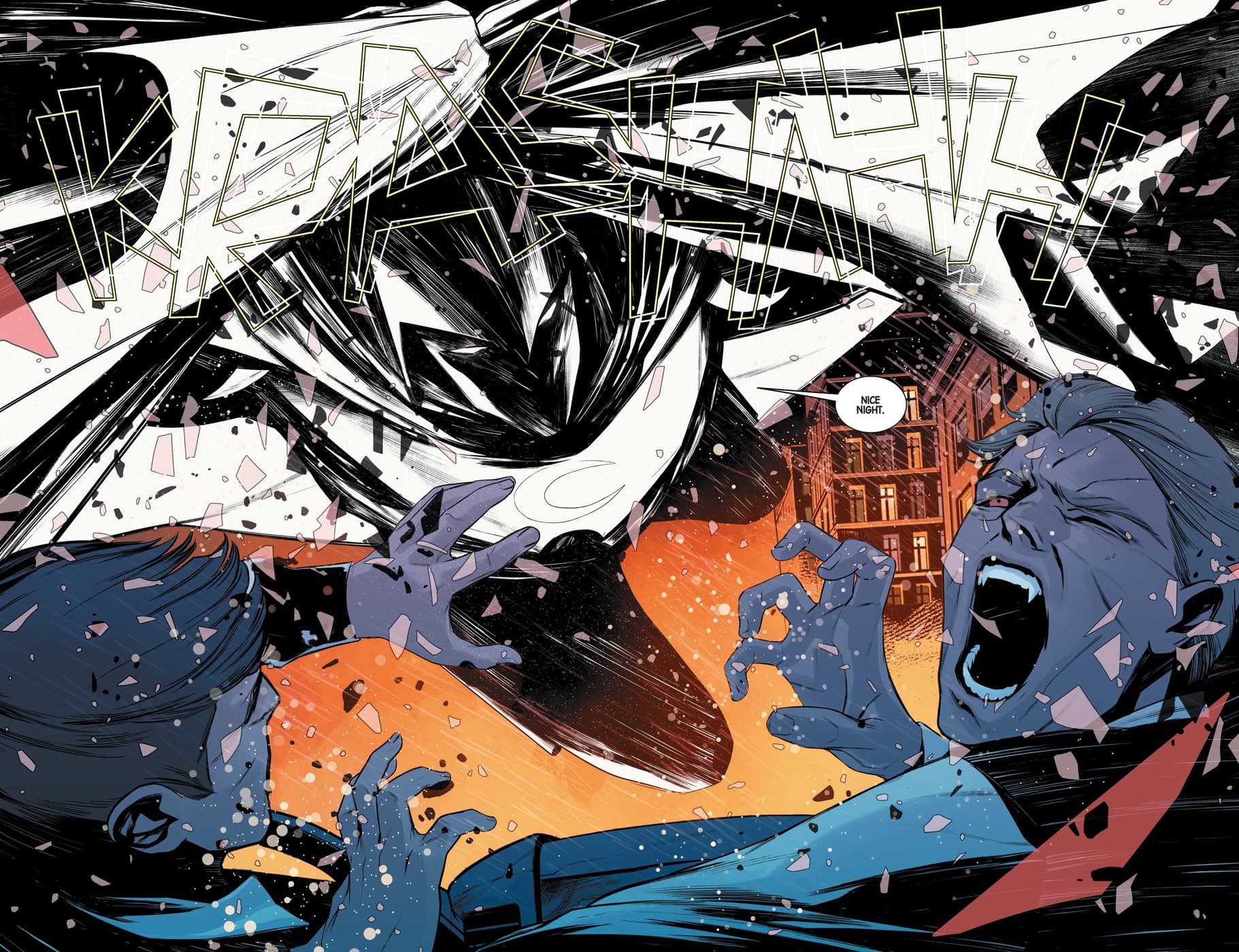 Moon Knight swoops in on a crew of vampires.