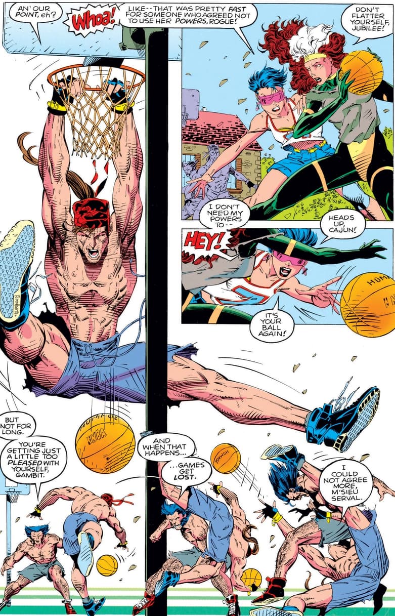 X-MEN (1991) #4 Basketball Game