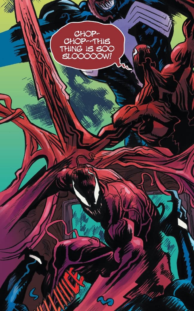 Venom and Carnage enter a slugfest!