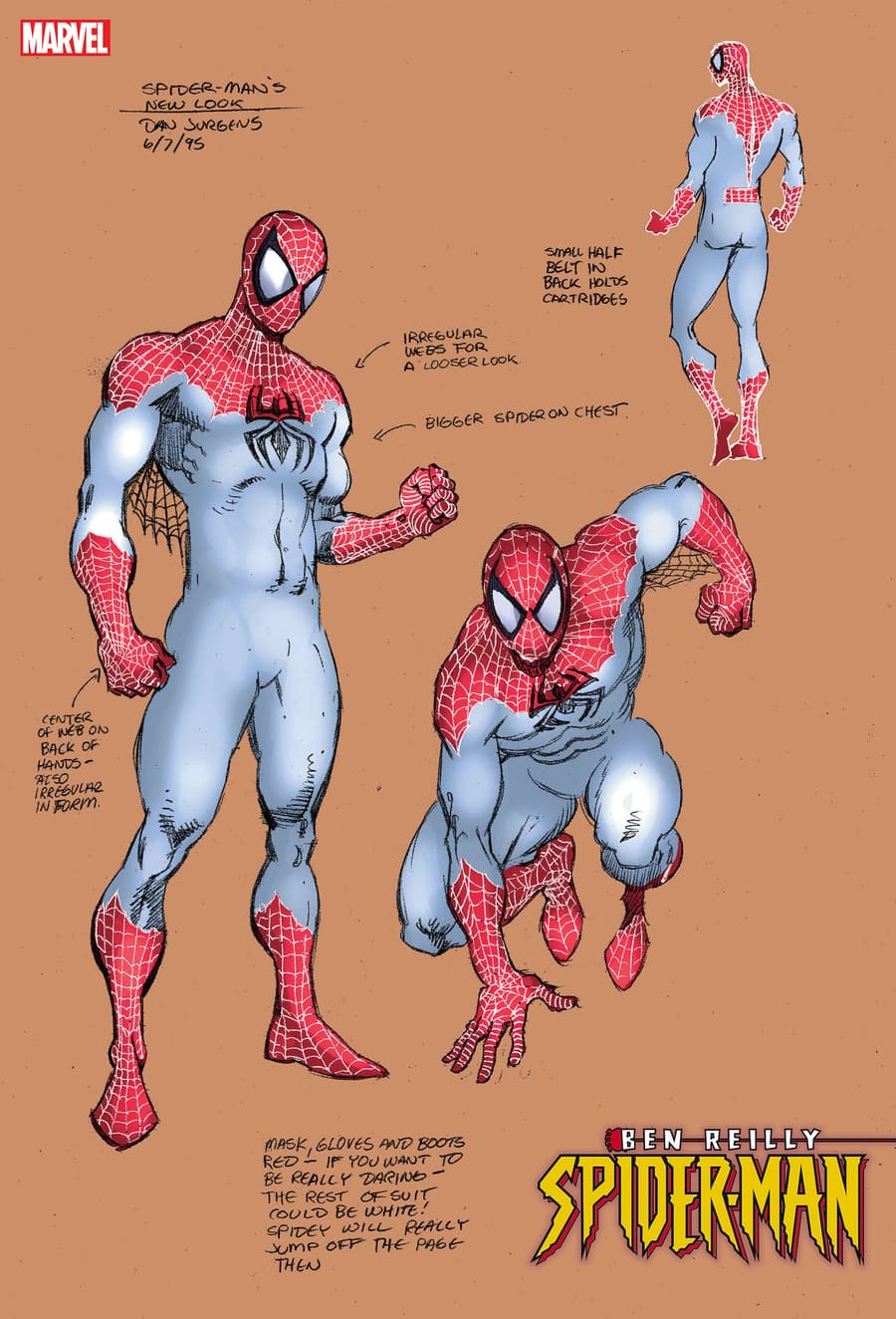 BEN REILLY: SPIDER-MAN #1 Design Variant Cover by DAN JURGENS