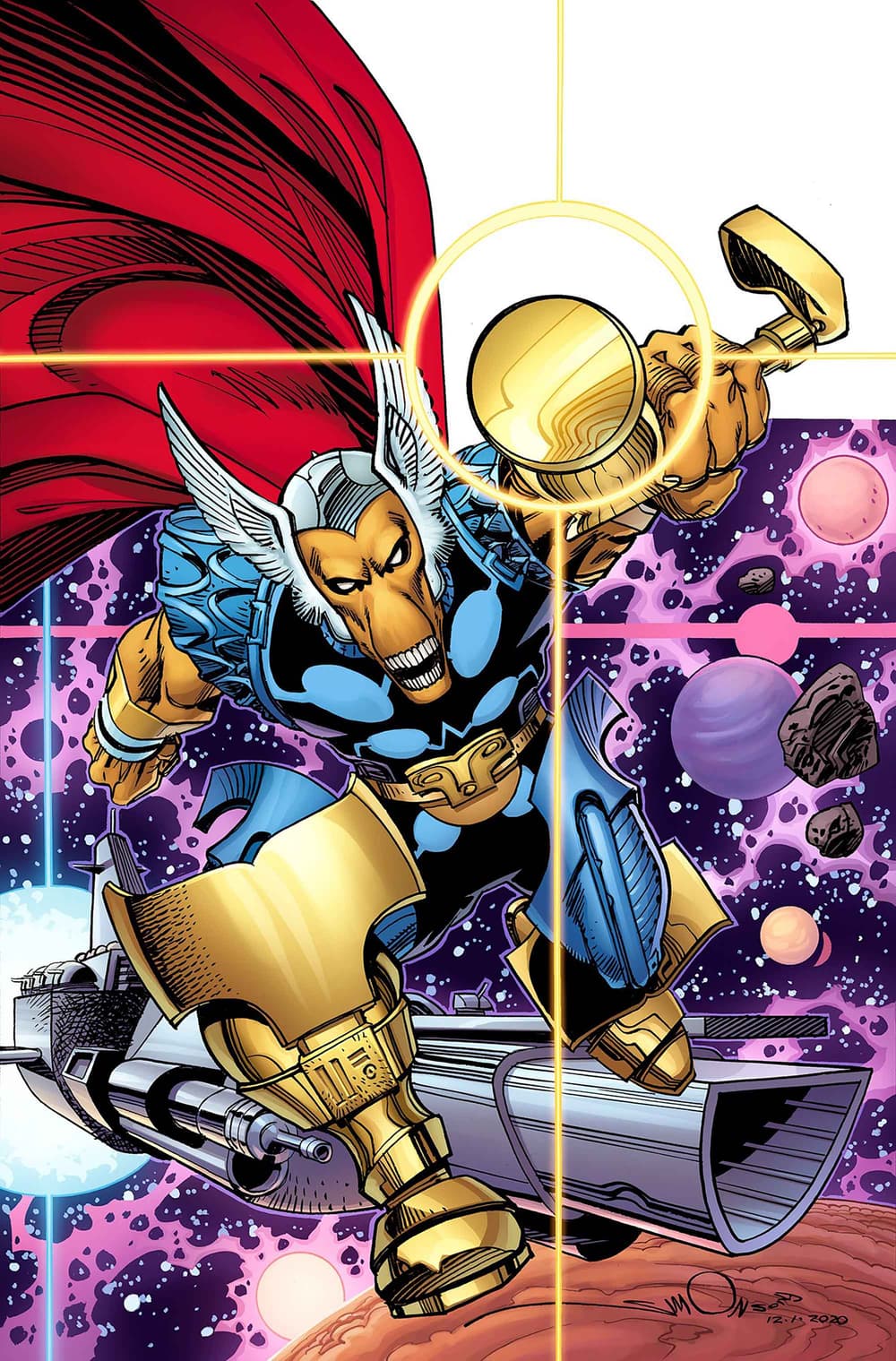 Beta Ray Bill variant cover by Walt Simonson