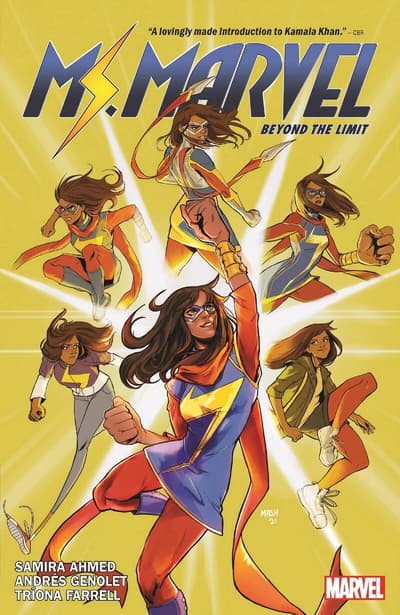 Ms. Marvel: Beyond the Limit  / shop it <a href=https://www.amazon.com/Ms-Marvel-Beyond-Limit-Samira/dp/1302931261>here</a>