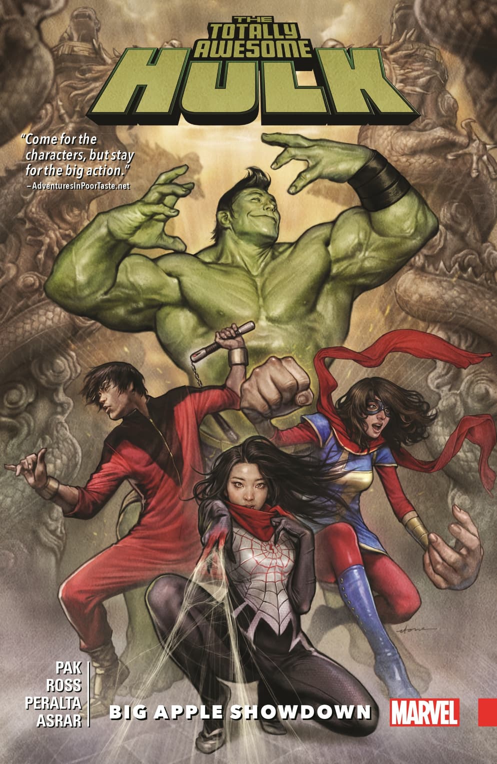 Cover to THE TOTALLY AWESOME HULK VOL. 3: BIG APPLE SHOWDOWN.