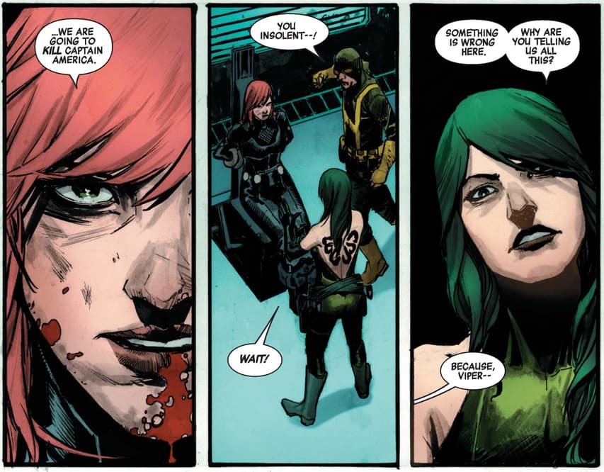 Black Widow interrogated by Viper