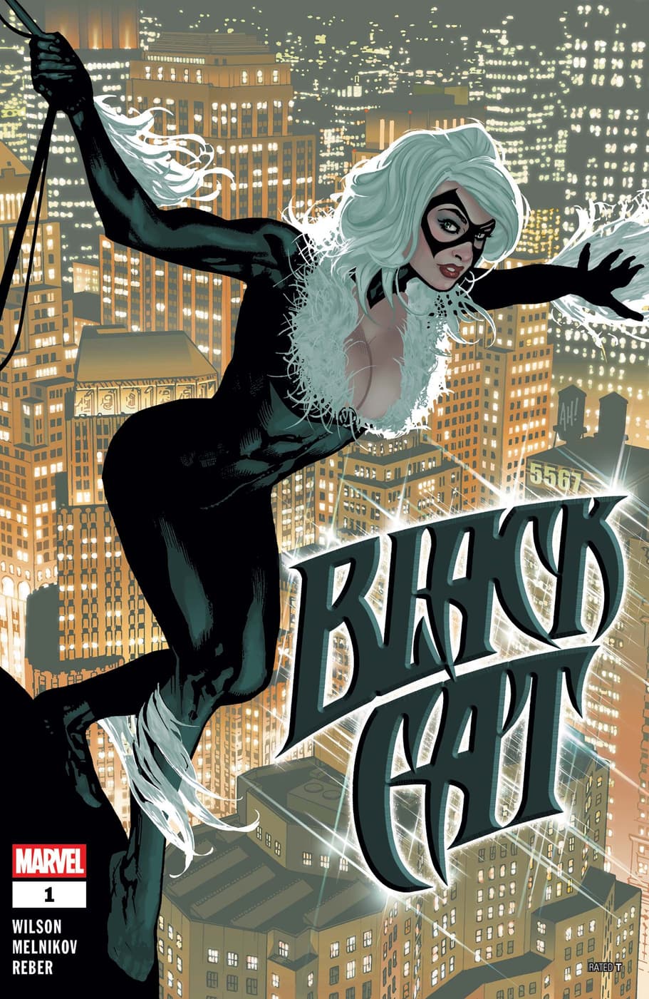 BLACK CAT (2025) #1 cover by Adam Hughes