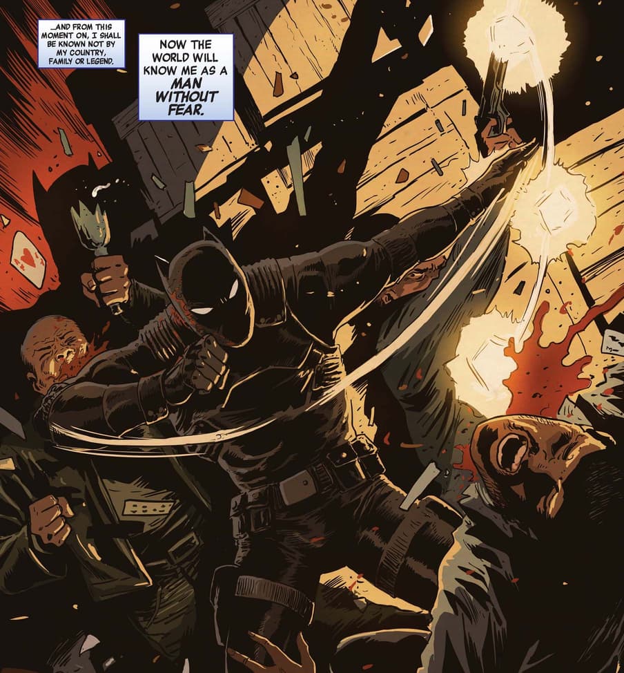 BLACK PANTHER: THE MAN WITHOUT FEAR (2010) #513 interior art by Francesco Francavilla