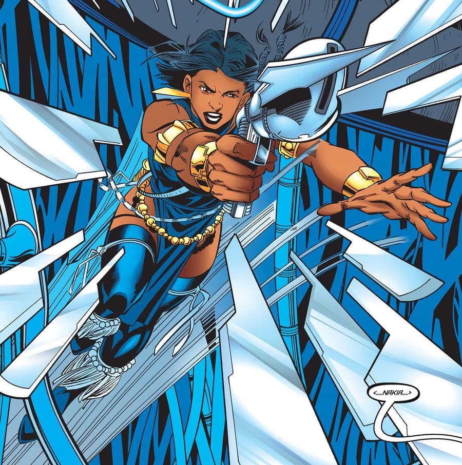 Nakia turns on her king as Malice in BLACK PANTHER (1998) #24.