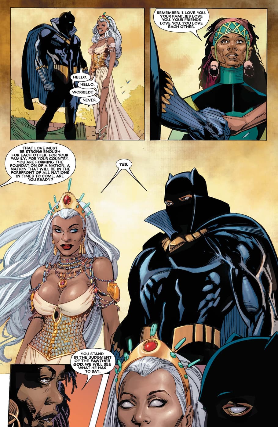The royal wedding in BLACK PANTHER (2005) #18.