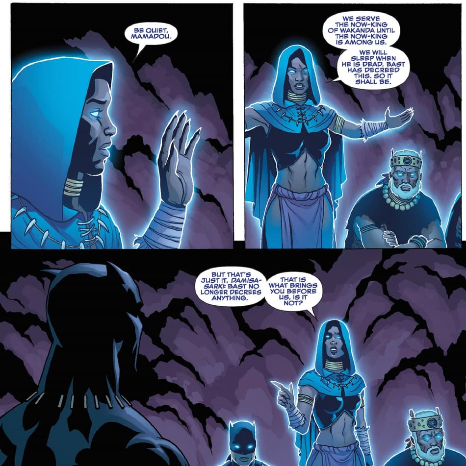 Nehanda, first Queen of Wakanda, in BLACK PANTHER (2016) #14.