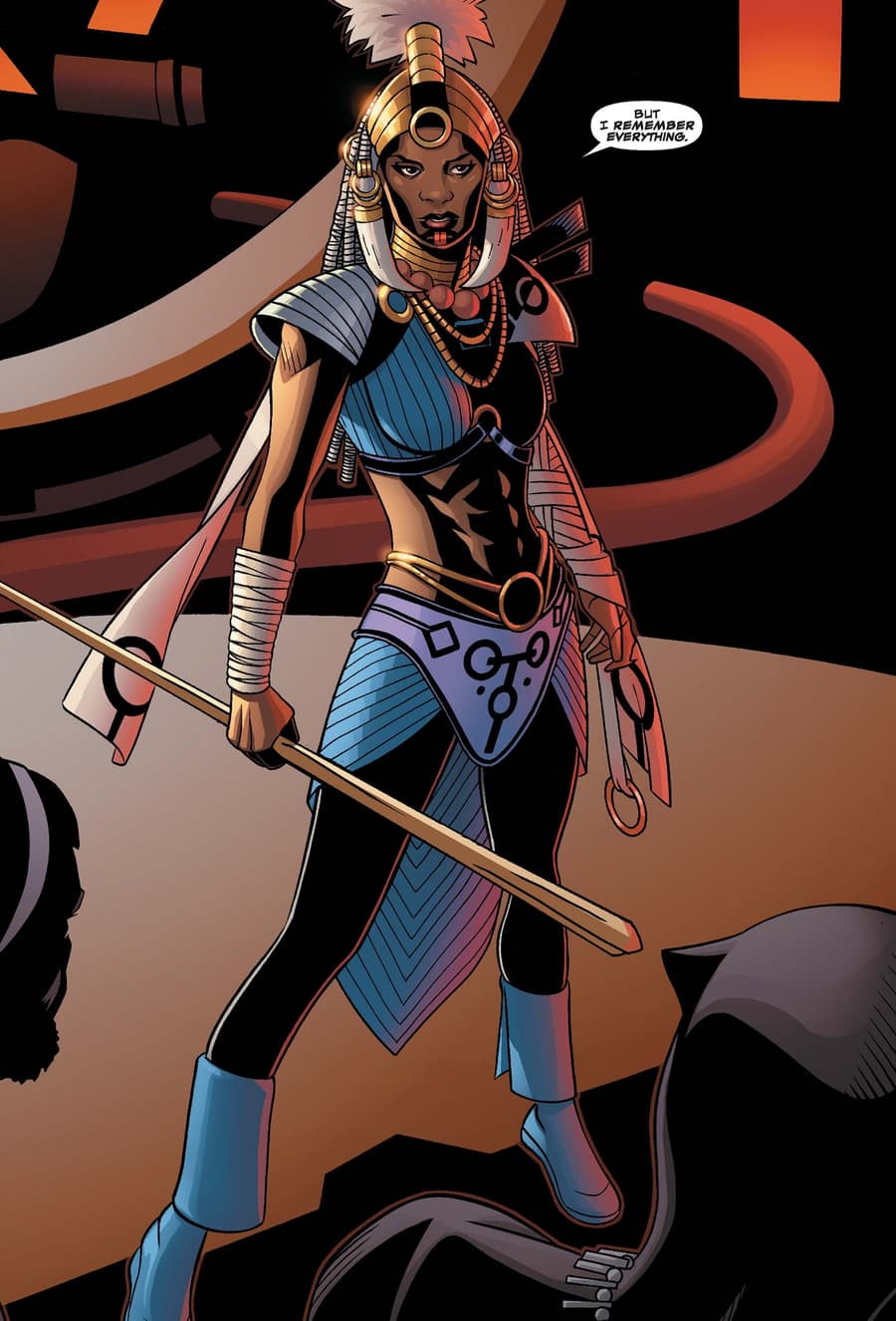 Shuri as the Aja-Adanna in BLACK PANTHER (2016) #8.