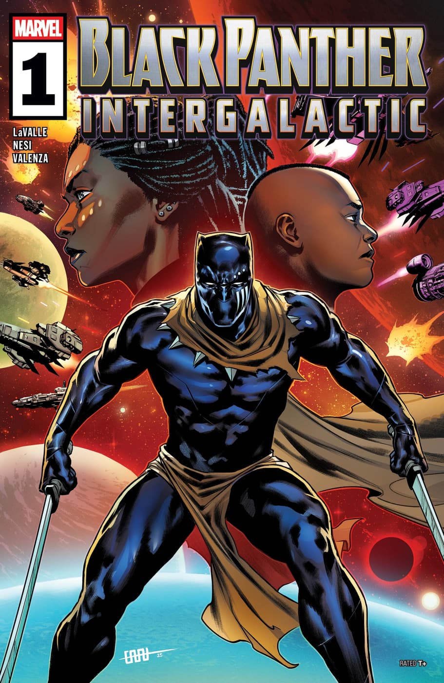 BLACK PANTHER: INTERGALACTIC (2025) #1 cover by Cafu