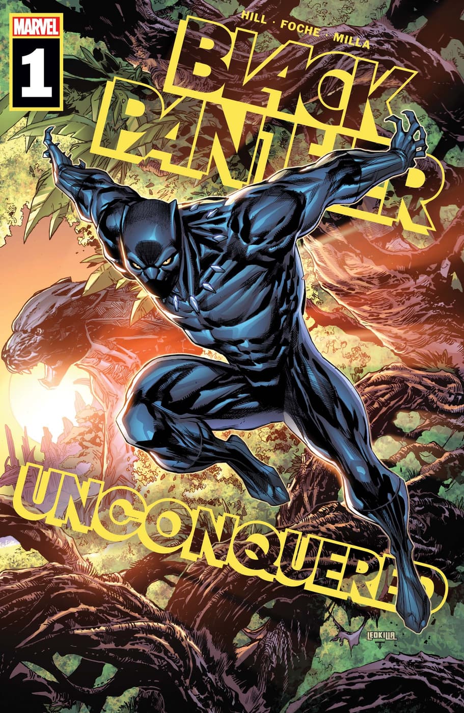 Cover to BLACK PANTHER: UNCONQUERED #1 by Ken Lashley and Juan Fernandez.