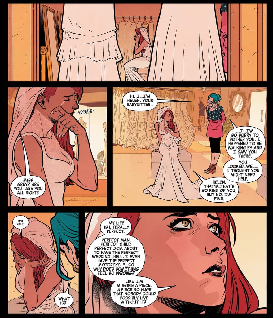 A preparation for a wedding in BLACK WIDOW (2020) #3.