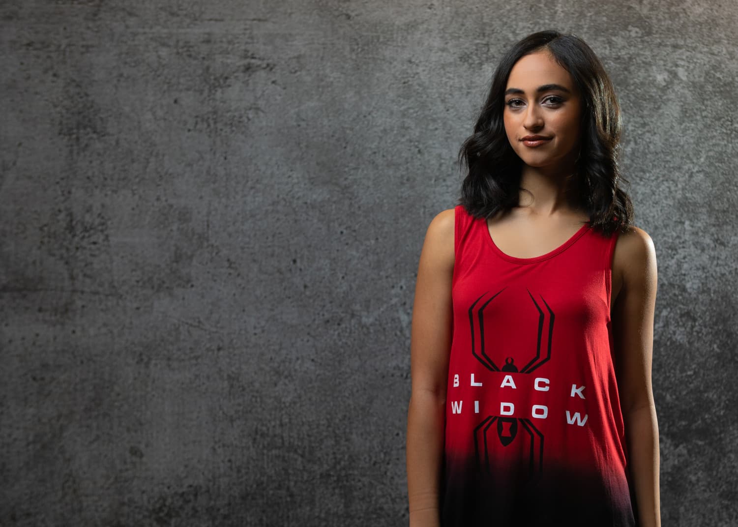 Black Widow Icon Mesh-Back Tank