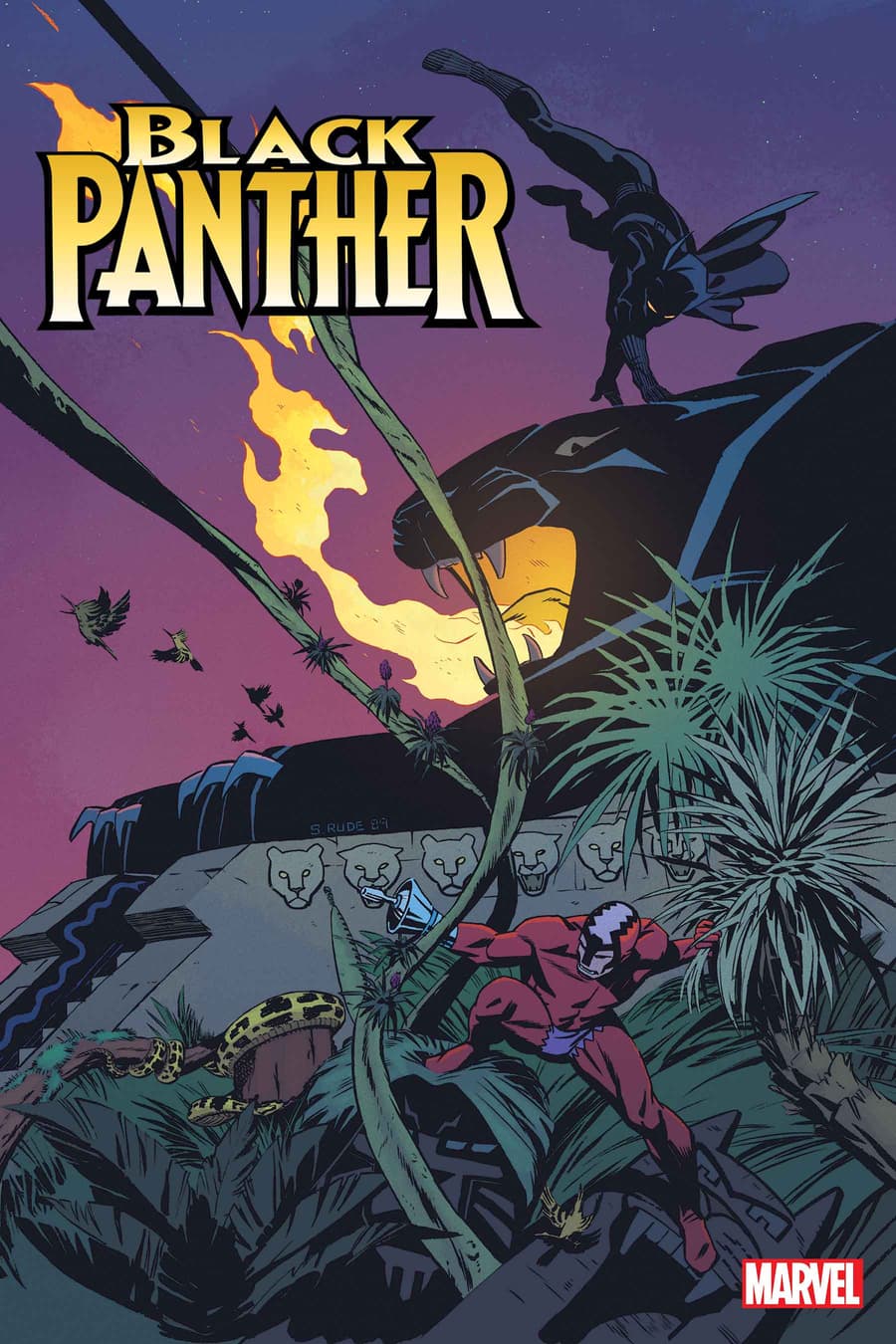 BLACK PANTHER #1 Hidden Gem Variant Cover by Steve Rude & Chris O’Halloran