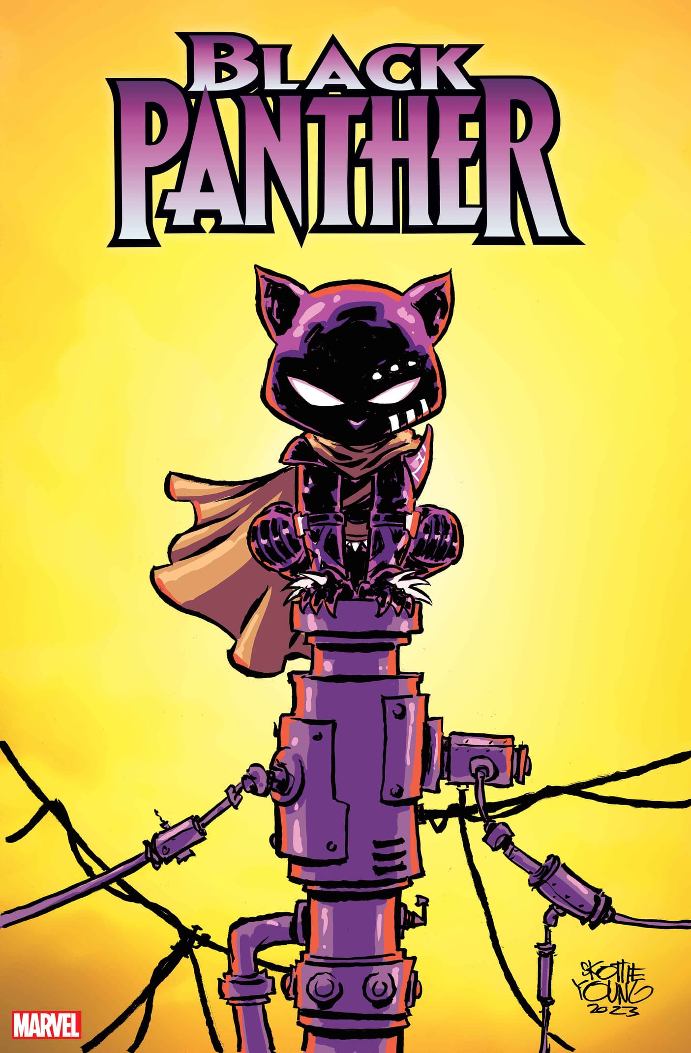 BLACK PANTHER #1 Variant Cover by Skottie Young