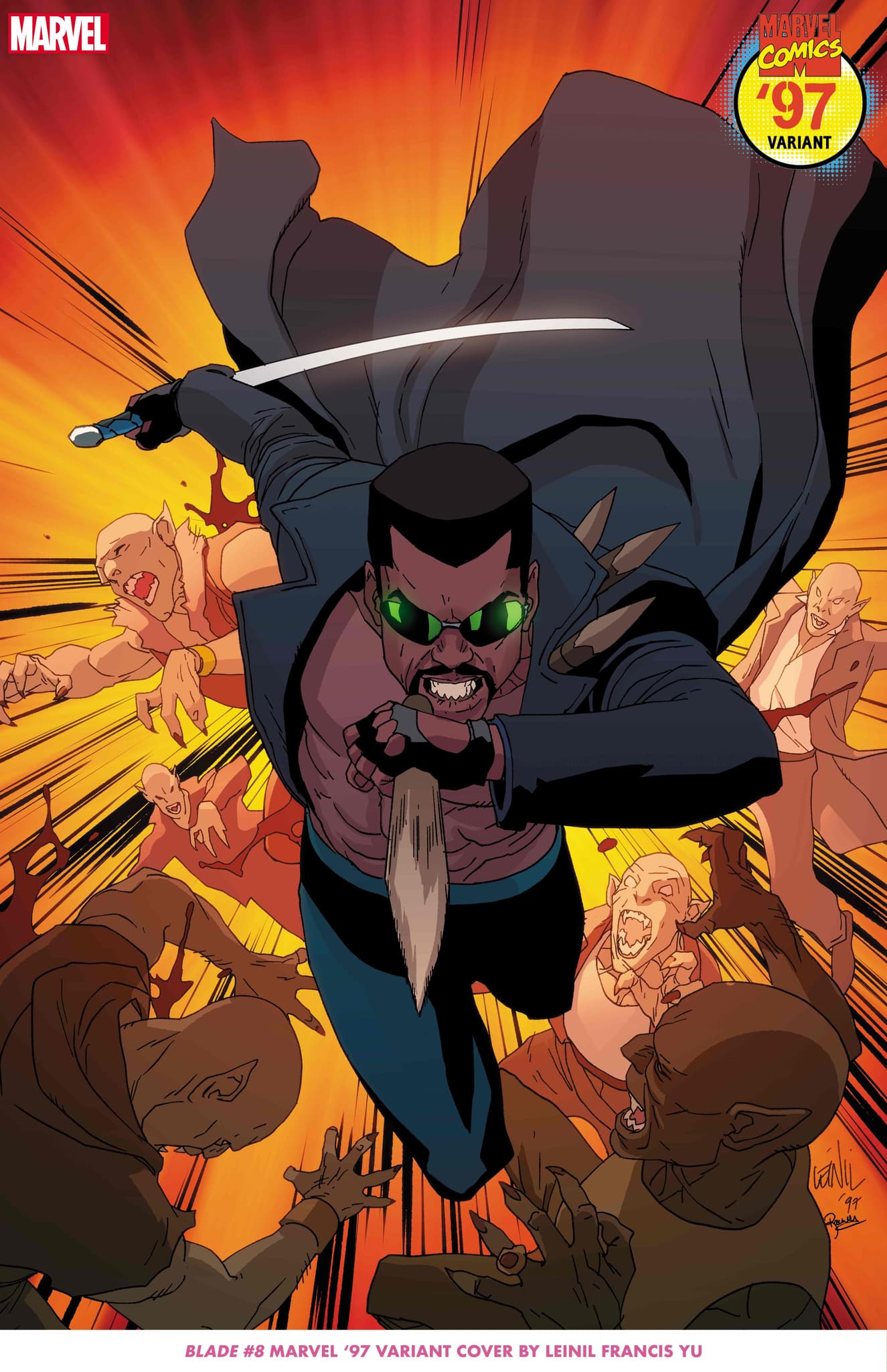 BLADE #8 MARVEL ‘97 Variant Cover by Leinil Francis Yu​​​​​​​